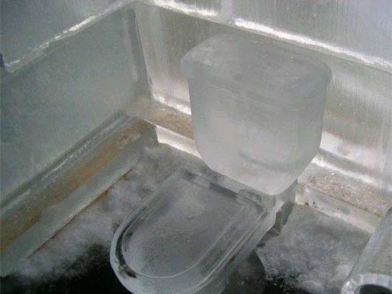 冰雕的衛生間讓你膛目結舌