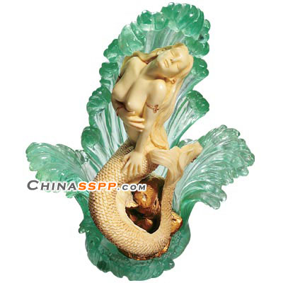 歐式風尚美人魚家居雕刻裝飾(一)