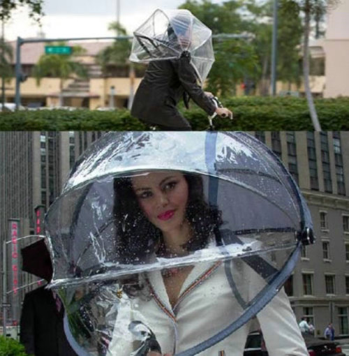 讓人大跌眼鏡創意雨傘