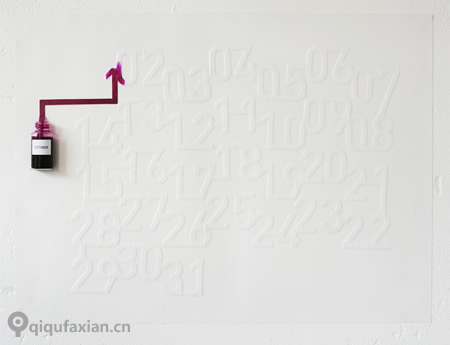 墨水日歷慢慢的變色