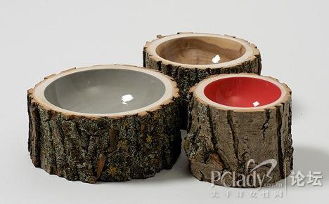 閃亮亮的另類木頭碗