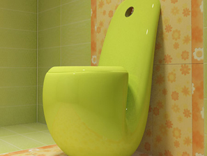 煙斗馬桶衛(wèi)浴的創(chuàng)意新風