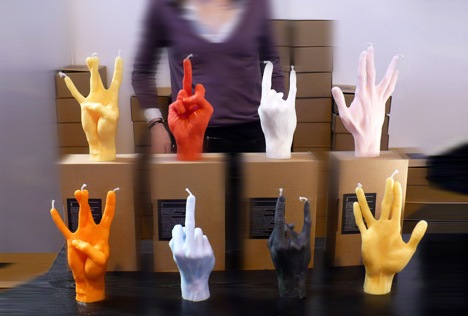 1 惟妙惟肖的手勢蠟燭