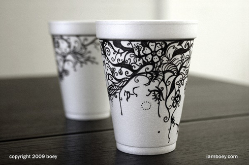 15 DIY個(gè)性設(shè)計(jì)咖啡杯上的藝術(shù)