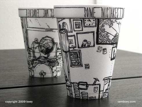 12 DIY個性設計咖啡杯上的藝術