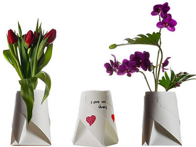 紙做的花瓶創(chuàng)意又情調(diào)