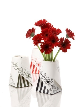 紙做的花瓶創意又情調