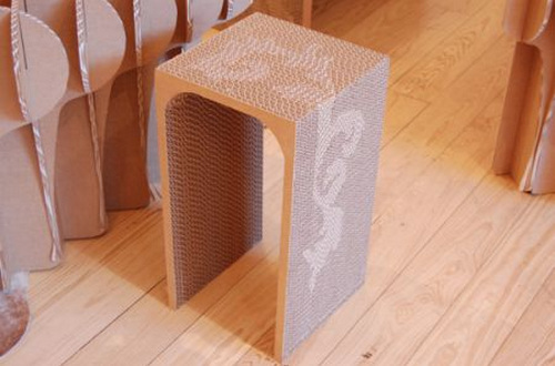 美麗而具有創(chuàng)意的紙板家具