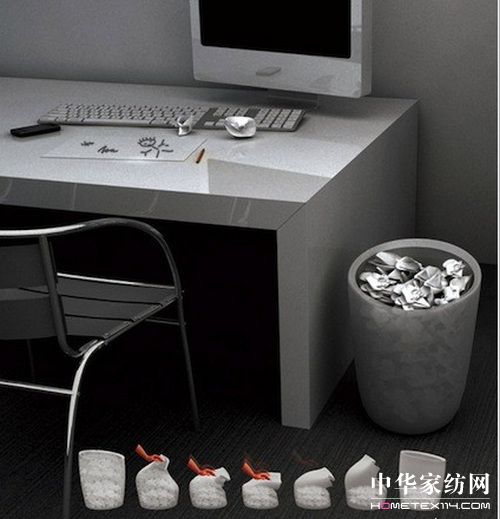 節(jié)省空間的橡膠類材料紙簍