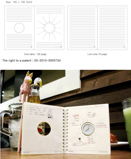 帶時(shí)鐘的筆記本一舉兩得