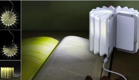 創意書頁臺燈 大大節省空間