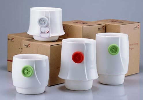 紐扣茶杯免受茶包棉線困擾