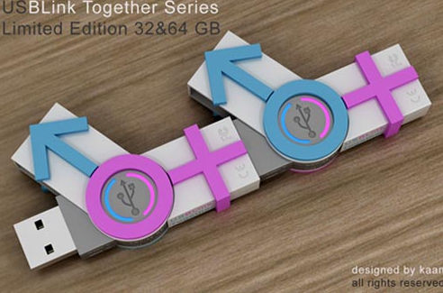 可結合的情侶優盤 容量增加