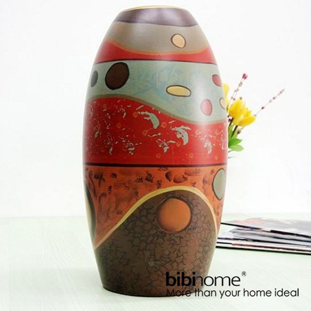 家居裝飾手繪風(fēng)陶藝花瓶