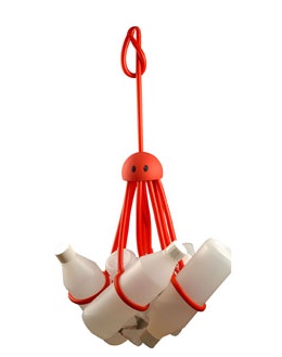 創意收納章魚浴室抓瓶器