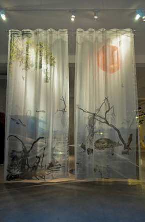 居家小情調創意3D景觀窗簾