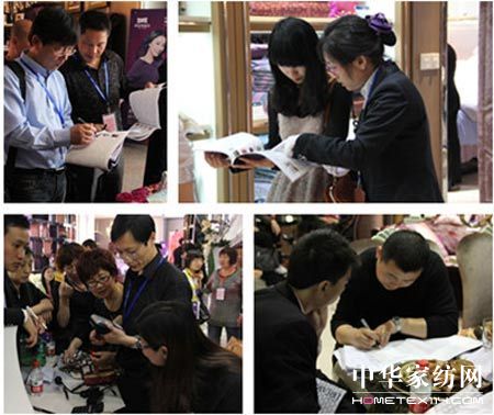 眾加盟商在收銀臺前直接打款,意向客戶現場簽約 居夢萊家紡2012秋冬訂貨會驚艷謝幕