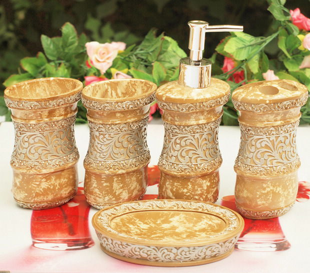 家居用品15款精美樹脂衛浴套件