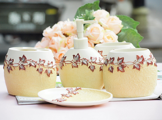 家居用品15款精美樹脂衛(wèi)浴套件