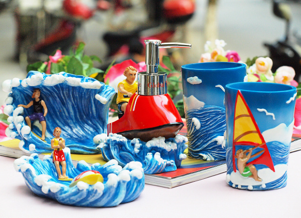 家居用品15款精美樹脂衛(wèi)浴套件