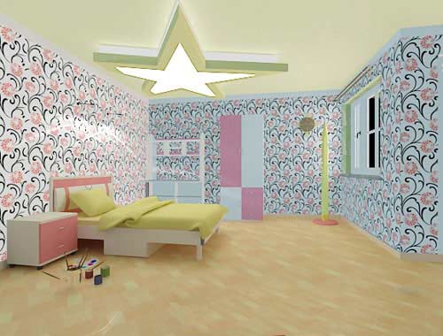 兒童房裝修壁紙選擇有講究