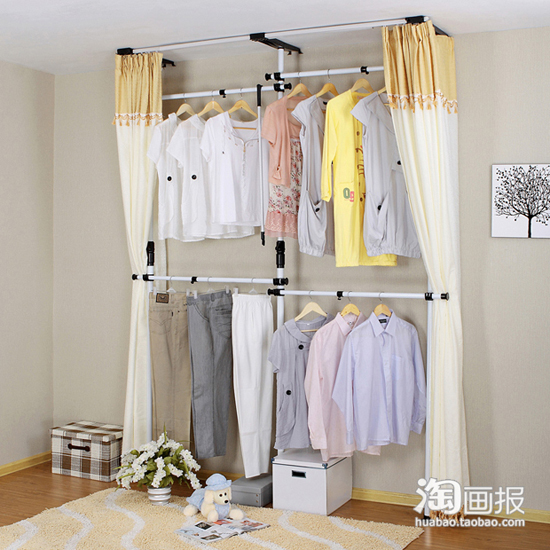 韓式衣柜DIY組裝創(chuàng)意擴(kuò)容空間(上)