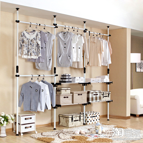 韓式衣柜DIY組裝創(chuàng)意擴(kuò)容空間(上)