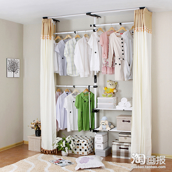 韓式衣柜DIY組裝創意擴容空間(上)