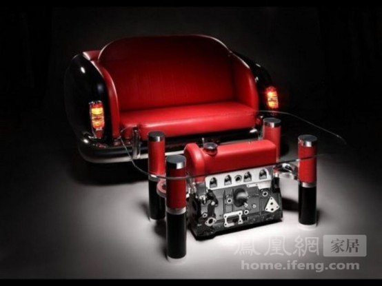 引擎顫動(dòng)名車造型的沙發(fā)套裝(上)