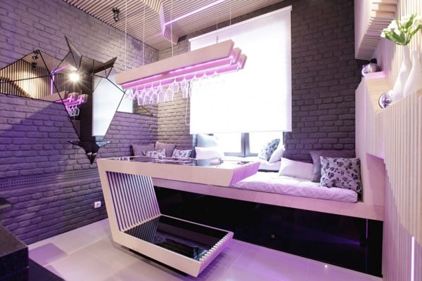 廚房也炫目動感美學的餐廚設計