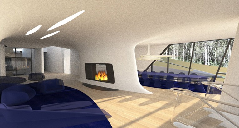 ZahaHadid為超模建宇宙飛船住宅(下)