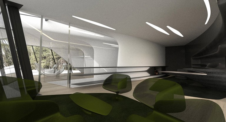 ZahaHadid為超模建宇宙飛船住宅(下)