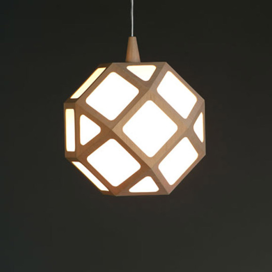 多面玲瓏幾何體創意矮桌燈具組合