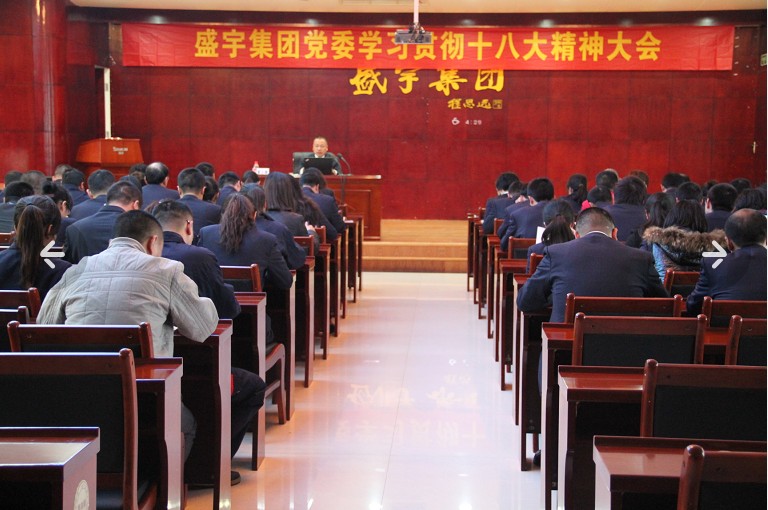 盛宇集團學習“十八大”精神蓄勢發(fā)展
