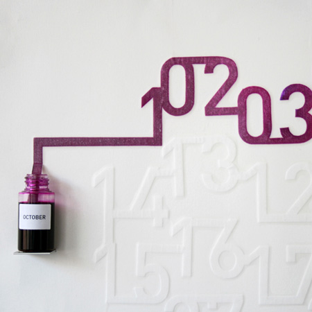 會動的油墨月歷神奇時(shí)間顯示器