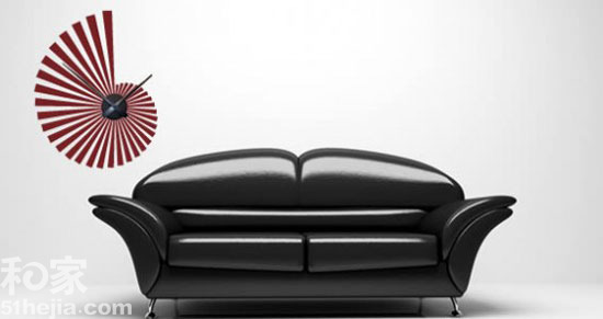 奇思妙想爬上墻個(gè)性墻貼拼創(chuàng)意鐘