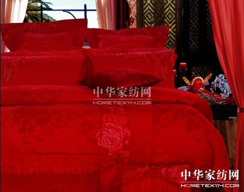 紅豆家紡秋冬婚慶系列新品暖暖上市