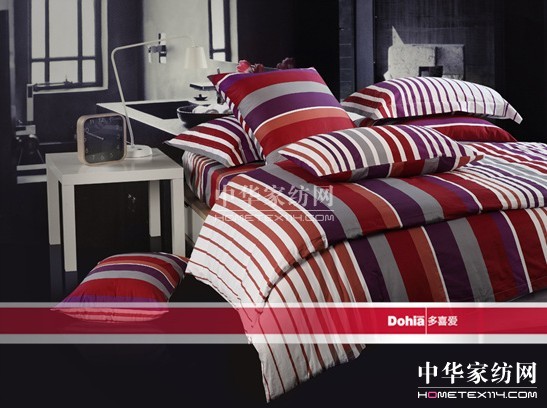 多喜愛:十一月床品簡彩條紋時尚風(fēng)