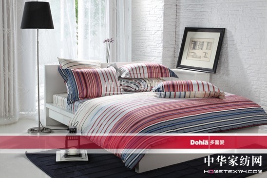 多喜愛:十一月床品簡彩條紋時尚風(fēng)