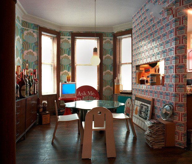 復古風潮波普布藝裝飾