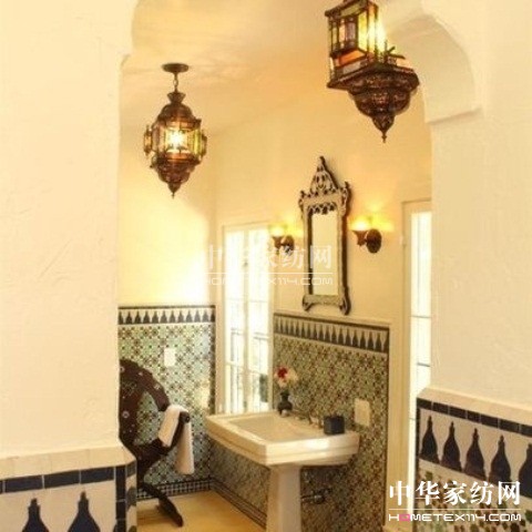 【5】盡享異域風情 摩洛哥風格奢華浴室