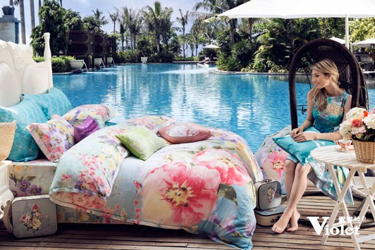 紫羅蘭美翻整夏,醉心床單與復(fù)古家居融合